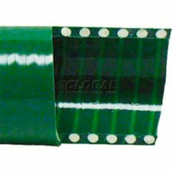 Apache 3" x 20' Green PVC Water Suction Hose Assembly Coupled w/ C x E Aluminum Cam & Groove Couplings 98128056